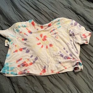 White, tie-dye